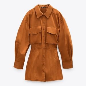 Zara poplin shirt dress/tunic